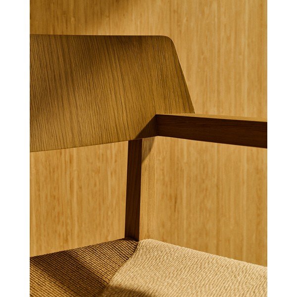 Tammepuidust söögitool käetugedega Idun - Kave Home-image-4