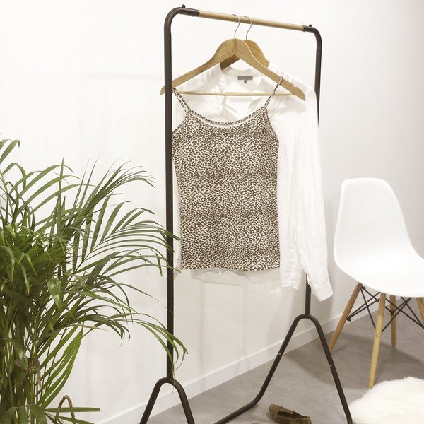 Must riietehoidja, kõrgus 145 cm, riidepuude riputusrihm, musta värvi Elias - Compactor-image-1