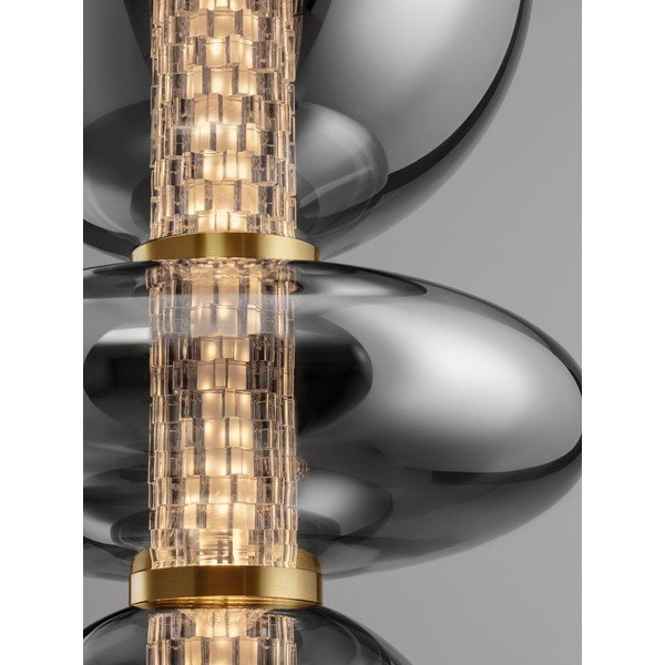 Hall metallist LED-ripplamp klaasist varjuga, ø 25,5 cm Navi - Nova Luce-image-2