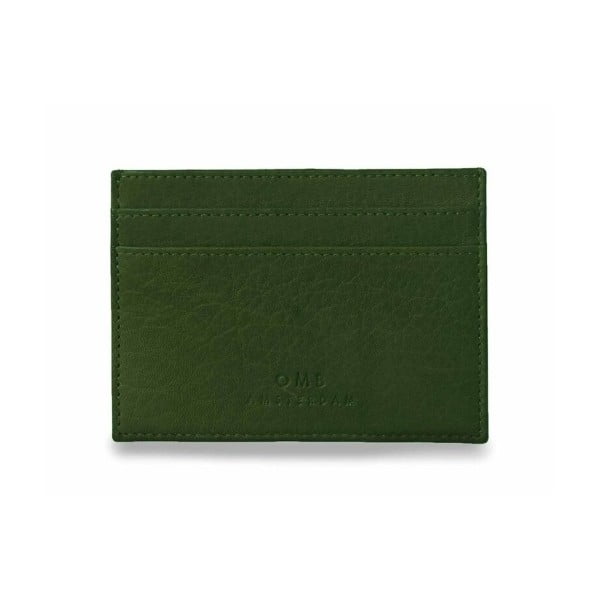 Zelené kožené pouzdro na karty a vizitky O My Bag Mark´s
