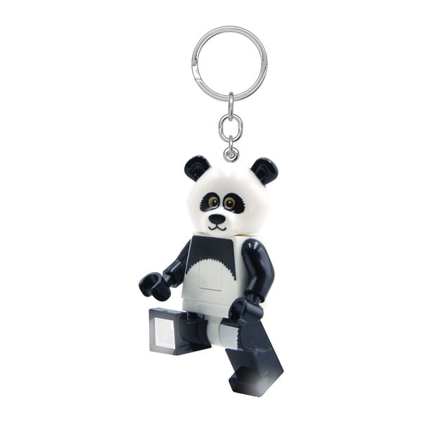 Must-valge võtmehoidja koos taskulambiga Iconic Panda - LEGO®-image-4