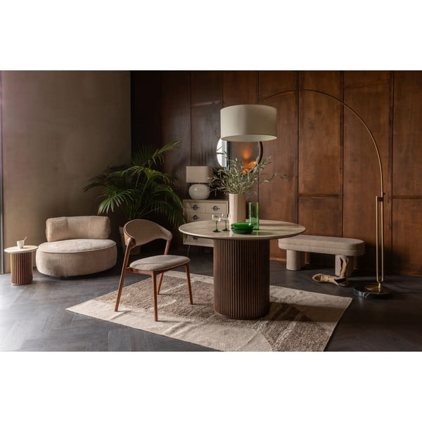 Pruun-beež villane vaip 160x230 cm Briton – Dutchbone-image-1