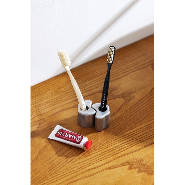 Hõbedane metallist hambaharjahoidja Mis - noo.ma-image-4