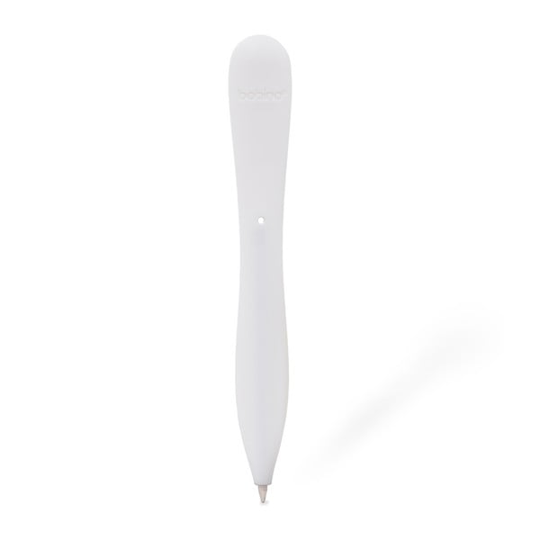 Bílé pero s úchytem na zápisník Bobino® Slim Pen Blister