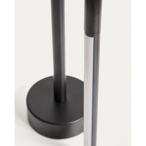 Must metallist LED-laualamp (kõrgus 30 cm) Bow - Kave Home-image-4