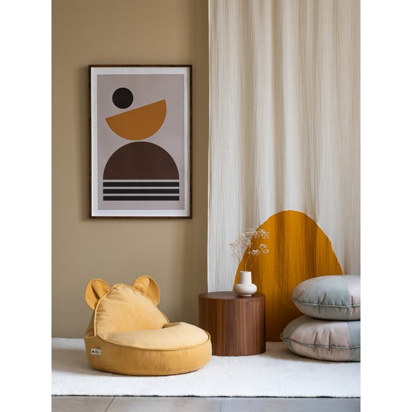 Kollane sametist laste kott-tool Bear - Wigiwama-image-2