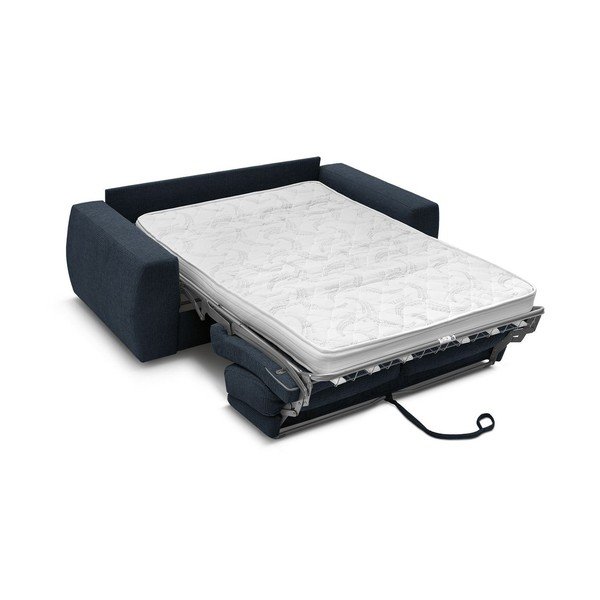 Tumesinine šenilldiivan igapäevaseks magamiseks/voodiks 240 cm Hugo - Bobochic Paris-image-4