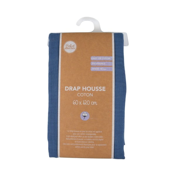 Musliinist laste kummiga voodilina 60x120 cm - Bébé Douceur-image-4