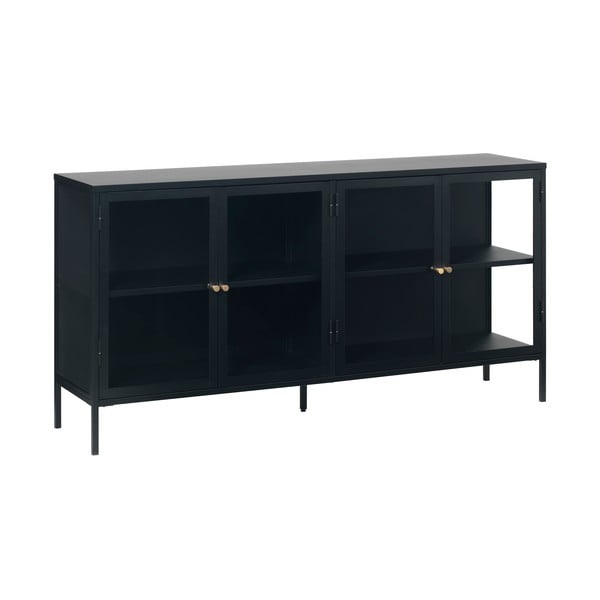 Must metallist vitriinkapp 170x85 cm Carmel – Unique Furniture-image-3