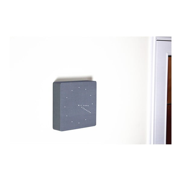 Hall äratuskell valge LED-ekraaniga analoogne klõpsukell - Gingko-image-2