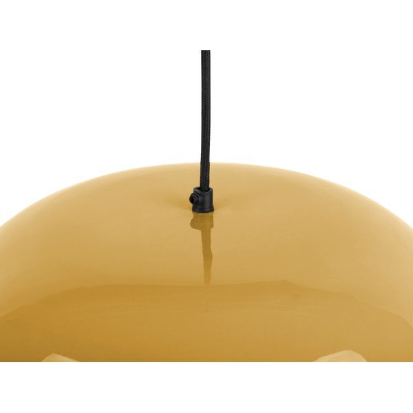 Kollane ripplamp metallist varjuga ø 50 cm Waved - Leitmotiv-image-1