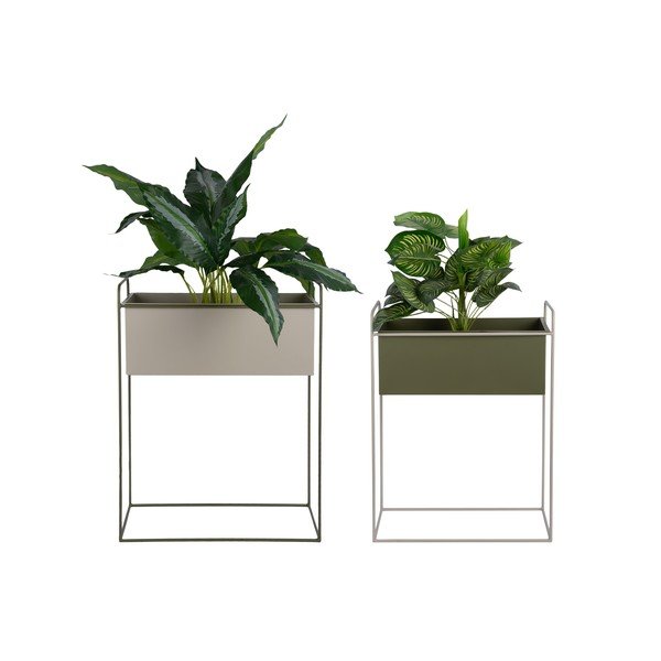 Metallist lillealused komplektis 2 tükki (kõrgus 65 cm) Reina - PT LIVING-image-2