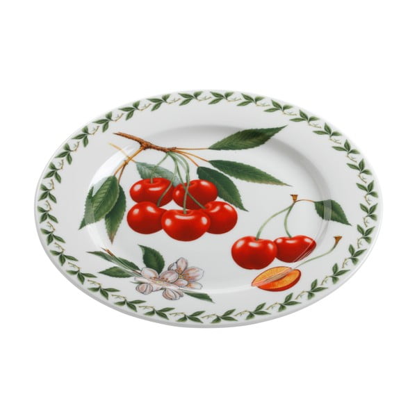 Talířek z kostního porcelánu Maxwell & Williams Orchard Fruits Cherries, ⌀ 20 cm