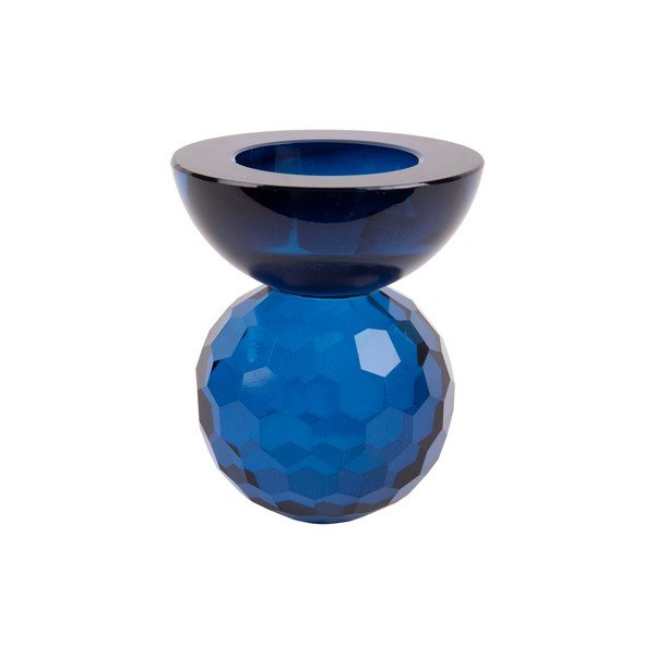 Sinisest klaasist küünlajalg Crystal Art - PT LIVING-image-1