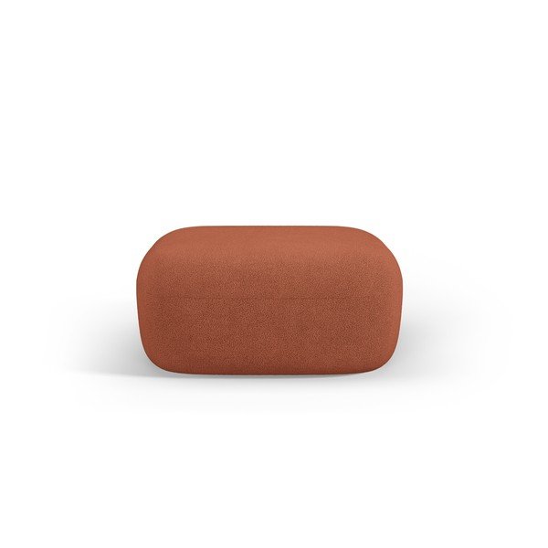 Terrakota bouclé kangast taburet Jenny - Micadoni-image-1