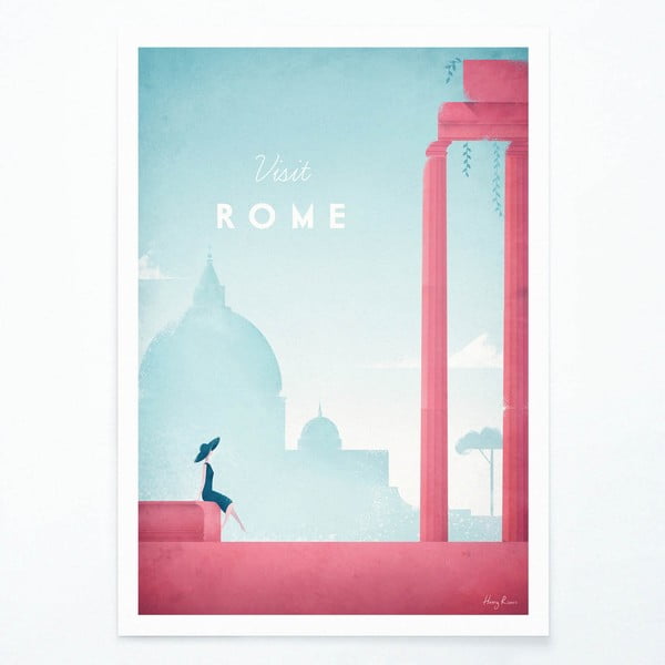 Plakat , 30 x 40 cm Rome - Travelposter