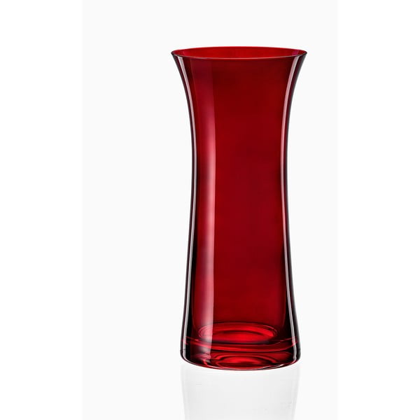 Punasest klaasist vaas, kõrgus 24,8 cm Extravagance - Crystalex