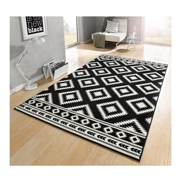 Must-valge Ethno jooksja, 80 x 200 cm Gloria - Hanse Home-image-1