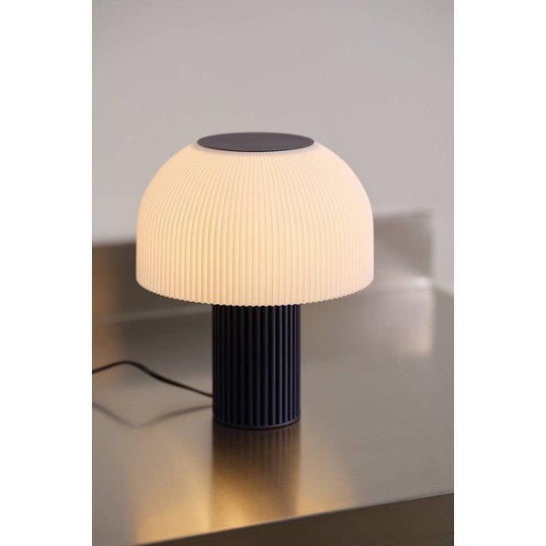 Valge/sinine plastmassist laualamp (kõrgus 29 cm) Maya - Jotex-image-1
