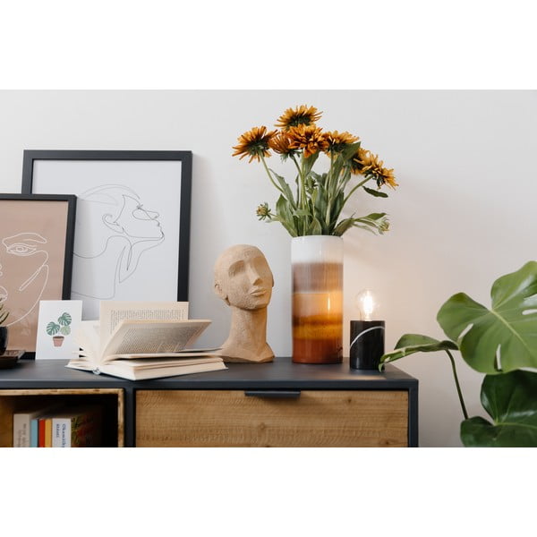 Liivakarva pruun dekoratiivne figuur nägu , kõrgus 28,4 cm Art - PT LIVING-image-1