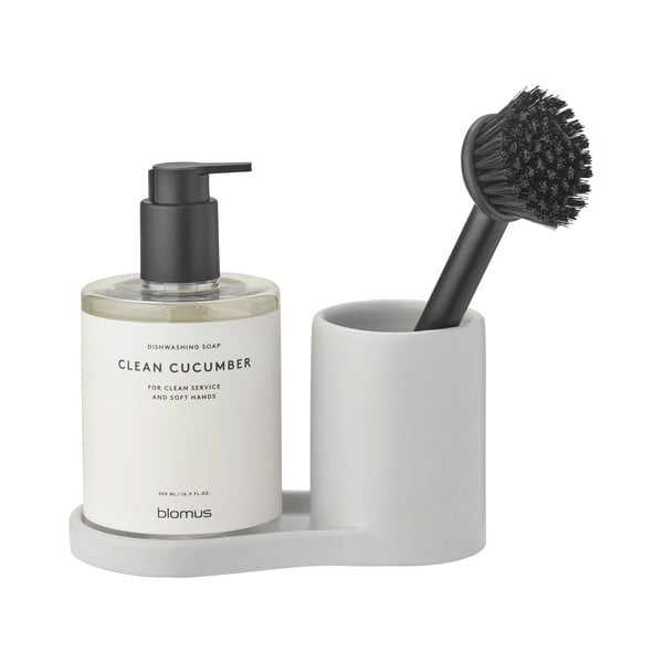 Helehall kivikeraamikast nõudepesuvahendite hoidik Piro - Blomus-image-2