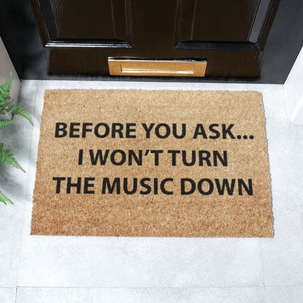 Kookoskiududest matt  40x60cm Loud Music - Artsy Doormats-image-2