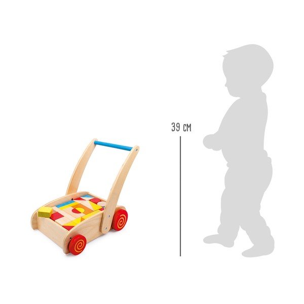 Dřevěné chodítko se stavebnicí Legler Toy Blocks-image-1