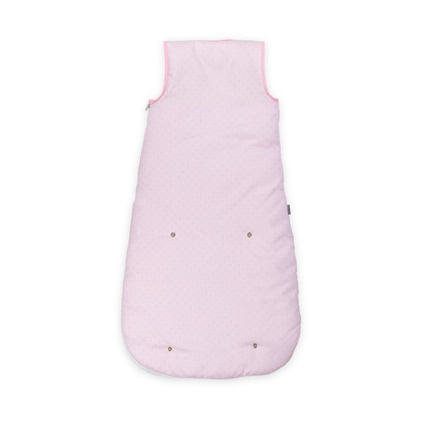 Dětský růžový spací pytel ze 100% bavlny Tanuki Tres Chic, délka 90 cm