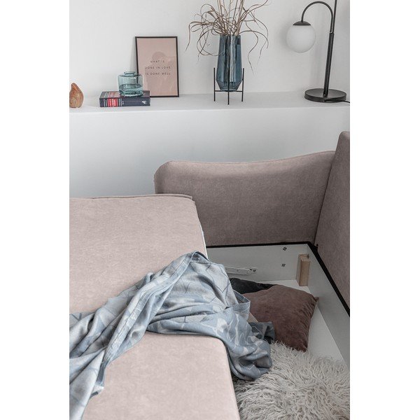 Beež sametne diivanvoodi Tender Eddie - Miuform-image-1