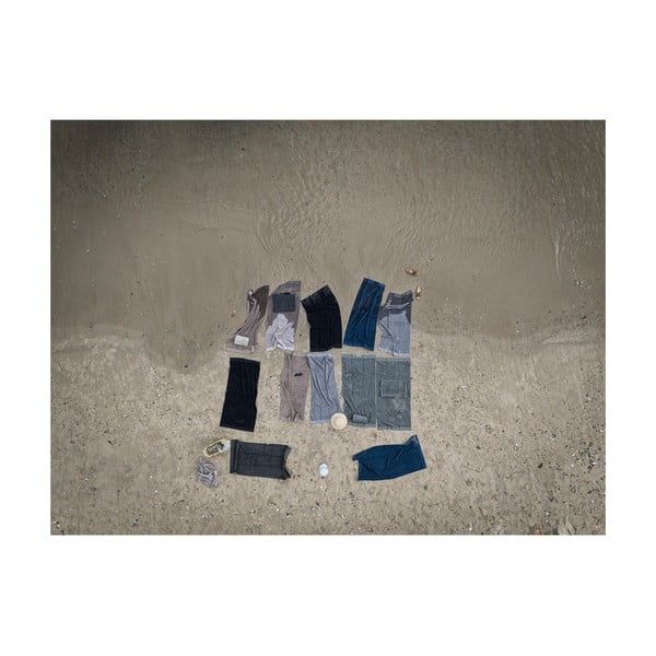 Hallikaspruun puuvillane rätik 140x70 cm Classic - Zone-image-1