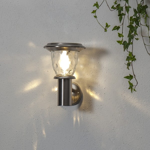 Seinale paigaldatav päikesepaneeliga LED valgusti, kõrgus 27 cm Pireus - Star Trading