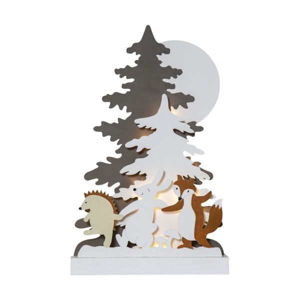 Jõulud puidust LED valgustus, kõrgus 44 cm Forest Friends - Star Trading