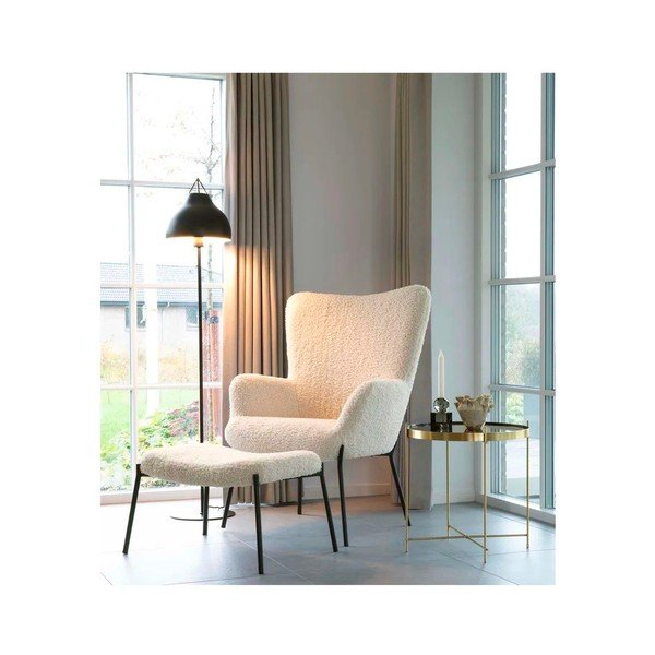 Valge bukleekangast tugitool Glasgow - House Nordic-image-1