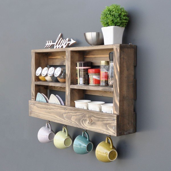 Puidust seinariiul konksudega Ayako - Evila Originals-image-3