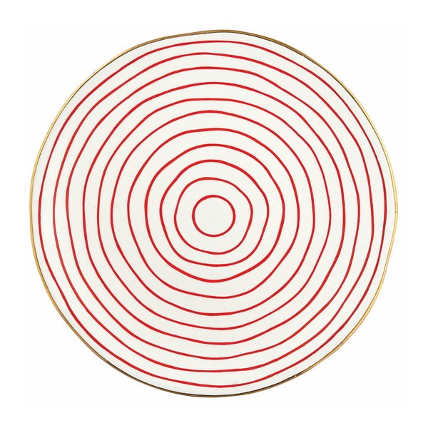 Talíř s červeným vzorem Green Gate Alice, ⌀ 25,3 cm