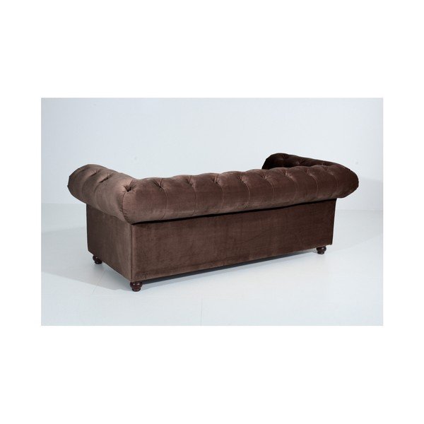 Tmavě hnědá pohovka Max Winzer Orleans Velvet, 216 cm-image-1