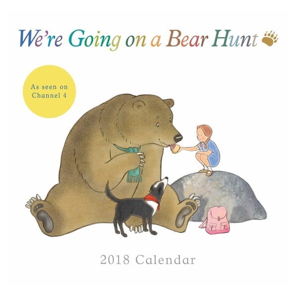 Malý nástěnný kalendář pro rok 2018 Portico Designs Bear Hunt