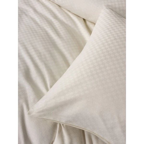 Beež Renforcé puuvillast voodipesu üheinimesevoodile 140x200 cm Checkered - Mila Home Luxury-image-3