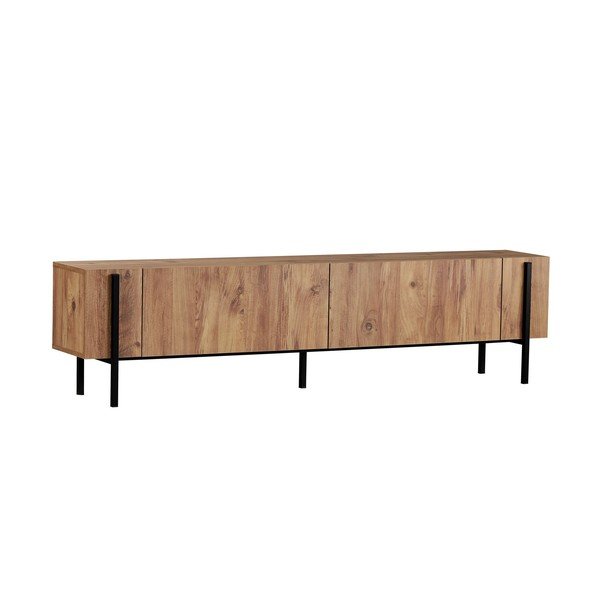 Televiisorilaud männipuidust ja naturaalses värvitoonis 180x45x30 cm Nexus - Kalune Design