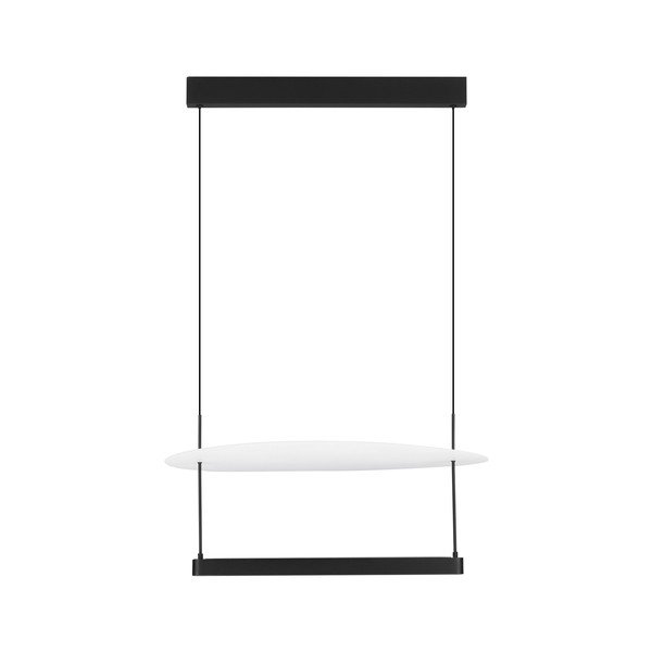 Valge/mattmust alumiiniumist hämardatav LED-rippvalgusti ø 60 cm Diona - Nova Luce