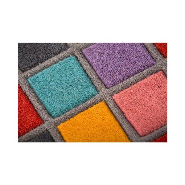 Vlněný koberec Flair Rugs Illusion Campari, 80 x 150 cm-image-3