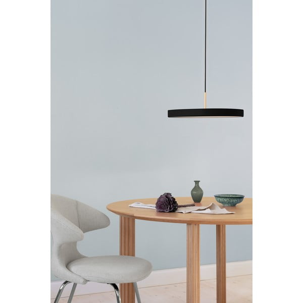 Must LEDdimmerdatav rippvalgusti metallist lambivarjuga ø 43 cm Asteria Plus Medium - UMAGE-image-1