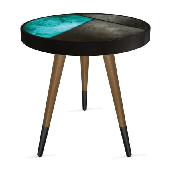 Příruční stolek Rassino Blue Metal Circle, ⌀ 45 cm