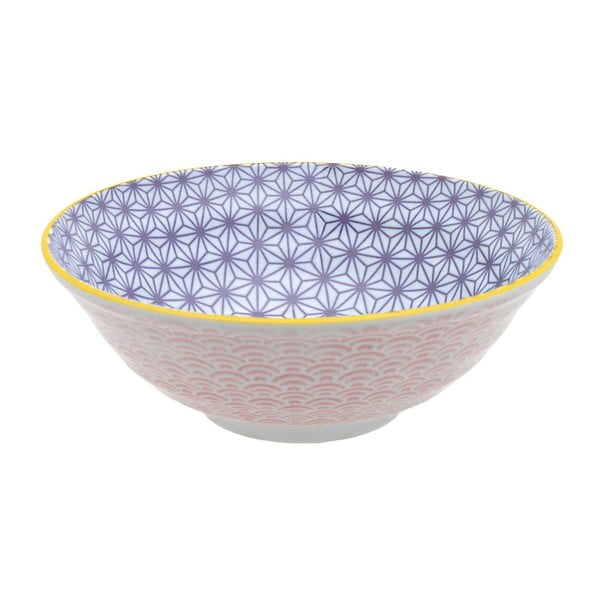 Růžovofialová porcelánová mísa Tokyo Design Studio Star, ⌀ 21 cm