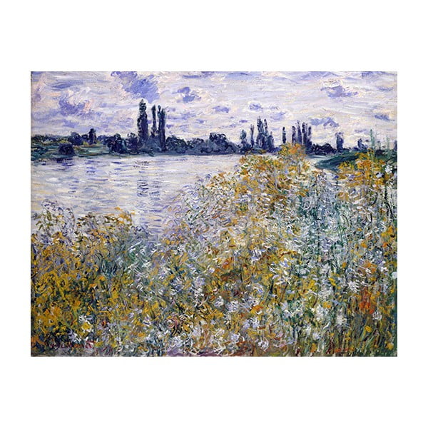 Obraz Claude Monet - Île aux Fleurs near Vétheuil, 90x70 cm