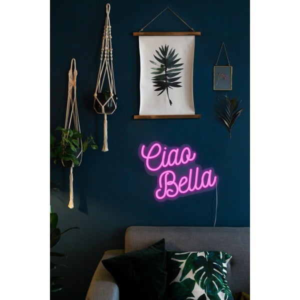 Roosa seinavalgusti , 40 x 28,5 cm Ciao Bella - Candy Shock