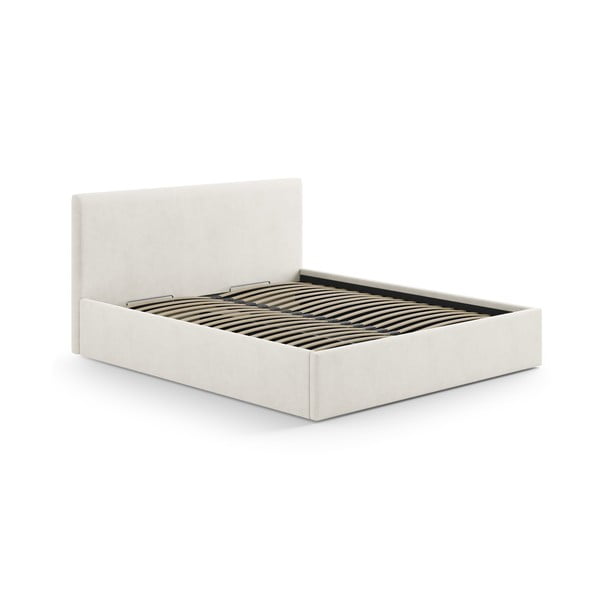 Kreemikas polsterdatud voodi peats 170,5x100 cm Remo – Micadoni-image-3