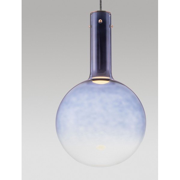 Sinisest klaasist hämardatav LED-rippvalgusti ø 25 cm Nostos - Nova Luce-image-2