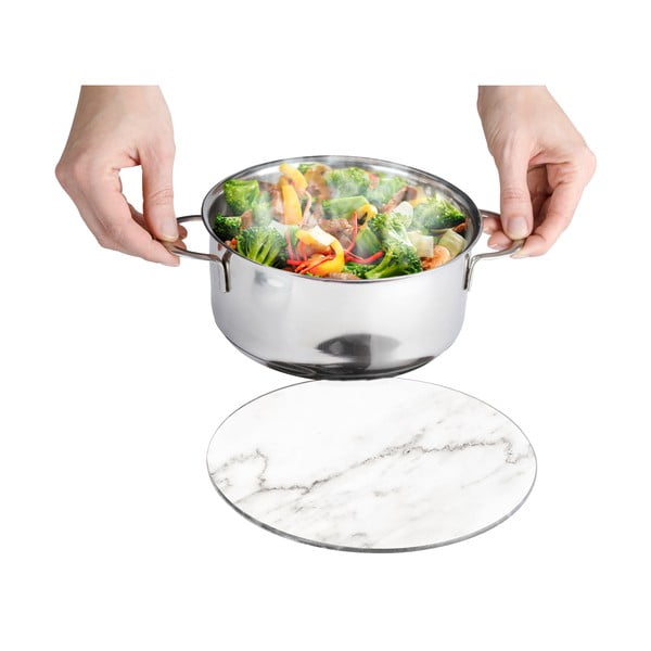 Klaasist pottmatt Marmor, ø 20 cm - Wenko-image-2