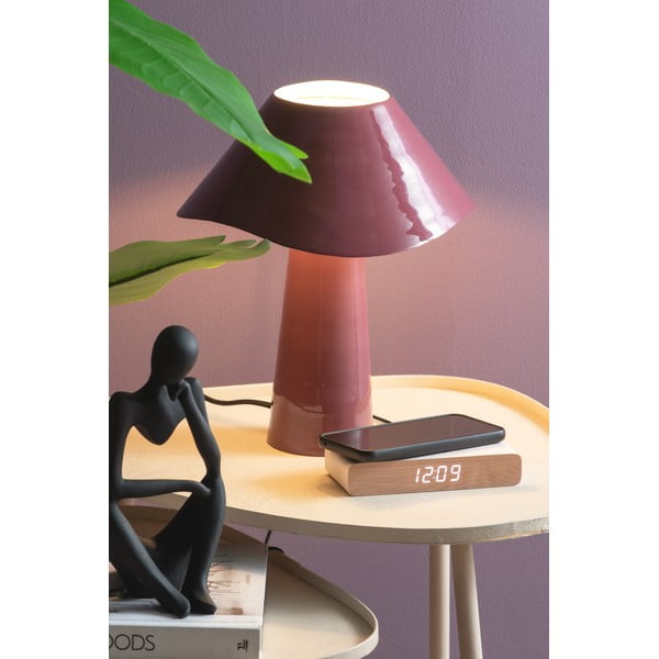 Digitaalne äratuskell juhtmevaba laadijaga Retro Flat LED - Karlsson-image-1